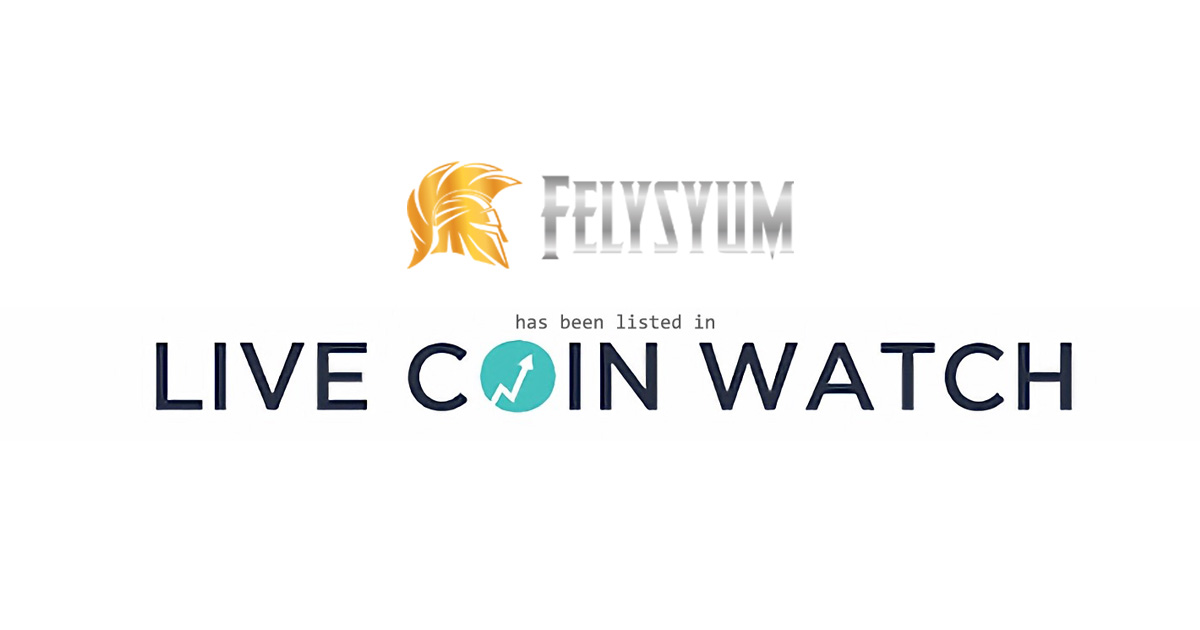 Felysyum LiveCoinWatch Announcement